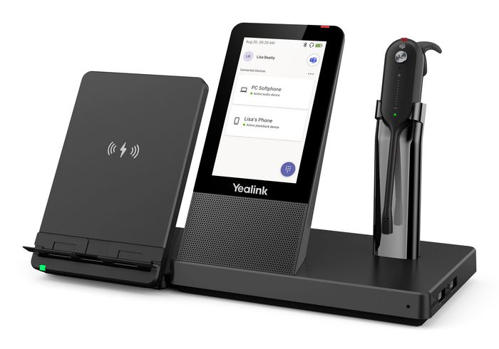 Yealink WH67 WH66 WH6X Base UC Workstation con Pantalla Táctil LCD 4 Pulgadas 480 x 800, USB 3.0, Bluetooth 4.2, DECT 120m, Auriculares Inalámbricos, Compatible con Microsoft Teams Yealink WH67 WH66 WH6X Base UC Workstation con Pantalla Táctil LCD 4 Pulgadas 480 x 800, USB 3.0, Bluetooth 4.2, DECT 120m, Auriculares Inalámbricos, Compatible con Microsoft Teams