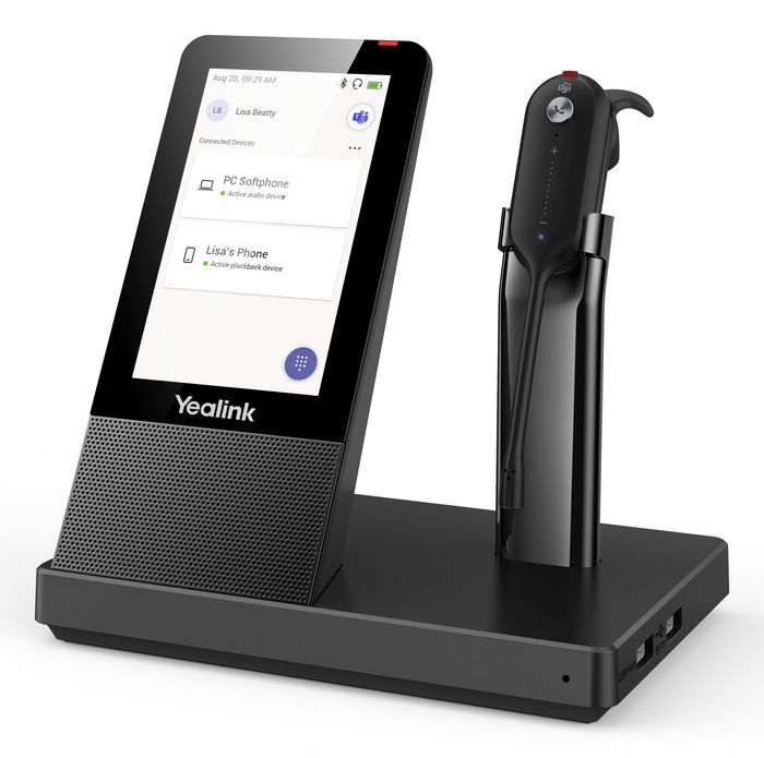 Yealink WH67 WH66 WH6X Base UC Workstation con Pantalla Táctil LCD 4 Pulgadas 480 x 800, USB 3.0, Bluetooth 4.2, DECT 120m, Auriculares Inalámbricos, Compatible con Microsoft Teams Yealink WH67 WH66 WH6X Base UC Workstation con Pantalla Táctil LCD 4 Pulgadas 480 x 800, USB 3.0, Bluetooth 4.2, DECT 120m, Auriculares Inalámbricos, Compatible con Microsoft Teams