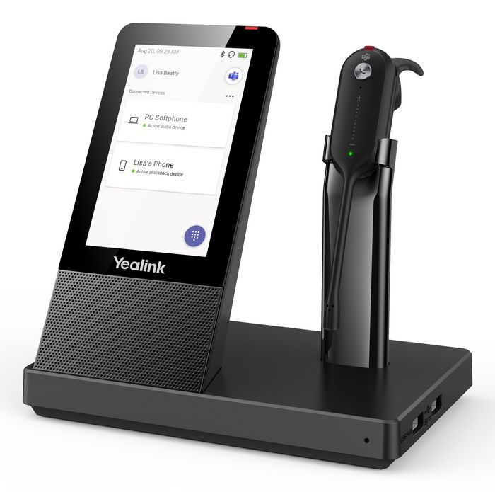 Yealink WH67 WH66 WH6X Base UC Workstation con Pantalla Táctil LCD 4 Pulgadas 480 x 800, USB 3.0, Bluetooth 4.2, DECT 120m, Auriculares Inalámbricos, Compatible con Microsoft Teams Yealink WH67 WH66 WH6X Base UC Workstation con Pantalla Táctil LCD 4 Pulgadas 480 x 800, USB 3.0, Bluetooth 4.2, DECT 120m, Auriculares Inalámbricos, Compatible con Microsoft Teams