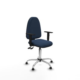 PIQUERAS Y CRESPO Silla de oficina Aýna Azul marino con mecanismo Asincro