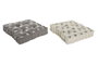 DKD Home Decor Cojin Suelo Scandi Beige Marron 8 x 49 x 40 cm (4 Unidades)