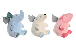 DKD Home Decor Peluche Animales con Alas Surtido de 3 unidades