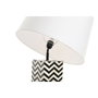 DKD Home Decor Lámpara de Sobremesa de Acero y Resina Blanco
