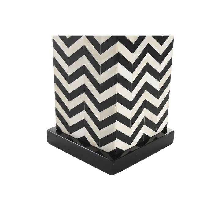 DKD Home Decor Lámpara de Sobremesa de Acero y Resina Blanco