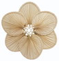 DKD Home Decor Decoración de Pared Hoja de Palmera y Flor 80x80 cm
