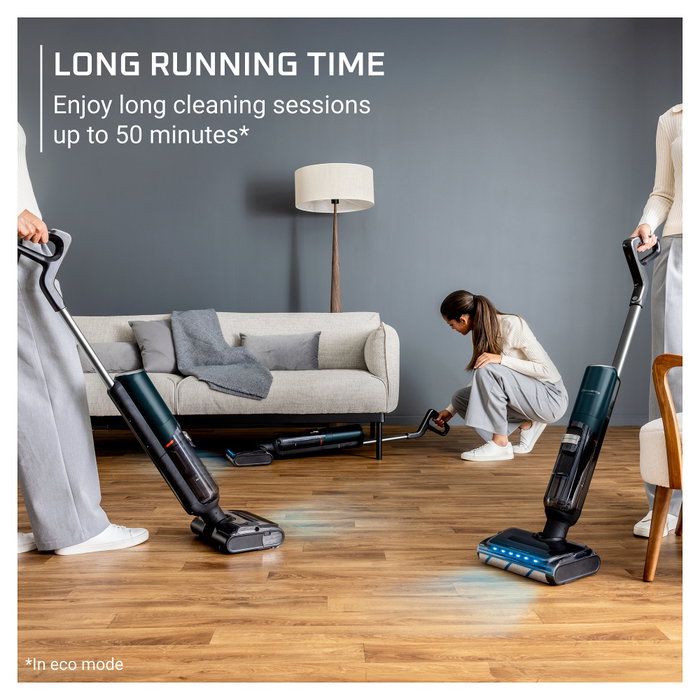 Rowenta X-Clean 7 GZ5735E0 Aspiradora Escoba Sin Bolsa 0.5L, Seca y Humeda para Suelos Duros, Recargable 50 min, Negro/Cromo Rowenta X-Clean 7 GZ5735E0 Aspiradora Escoba Sin Bolsa 0.5L, Seca y Humeda para Suelos Duros, Recargable 50 min, Negro/Cromo