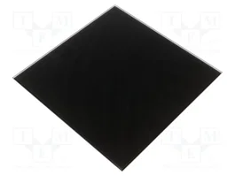 ORNO Panel decorativo de vidrio negro mate 170x170x10mm