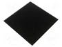 ORNO Panel decorativo de vidrio negro mate 170x170x10mm