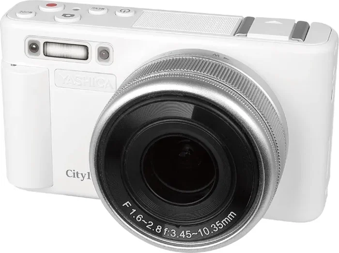 Yashica City 100 Cámara Compacta 72 MP CMOS Zoom 3x 5K Ultra HD Wi-Fi Plata y Blanco Yashica City 100 Cámara Compacta 72 MP CMOS Zoom 3x 5K Ultra HD Wi-Fi Plata y Blanco
