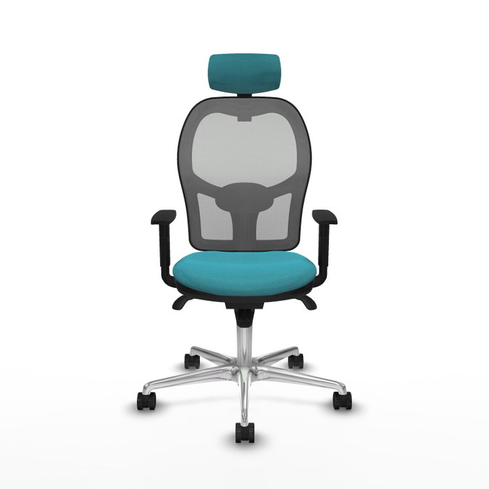 PIQUERAS Y CRESPO Silla de oficina Jorquera Turquesa y Gris PIQUERAS Y CRESPO Silla de oficina Jorquera Turquesa y Gris