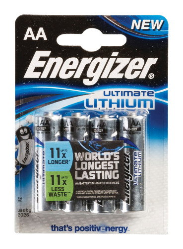 Energizer Ultimate Lithium AA L91 FR06 1,5V - Blíster de 4 unidades Energizer Ultimate Lithium AA L91 FR06 1,5V - Blíster de 4 unidades