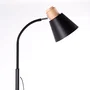 Lámpara de Suelo Recta Victor SKD-F016-B - Diseño Nórdico Elegante con Pie para Bombilla LED E27 - Versátil para Salón, Dormitorio, Cafetería