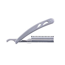 Zzmen Navaja Barbero Afeitado Alba 02 para Afeitado Apurado de Precisión con Hojas Intercambiables