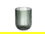 Vivalto Vaso Bajo Verde Musgo Rayas 270 ml, 7.2x9.3x7.2 cm (Set de 24)
