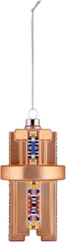 Alessi Adorno de Navidad Prism Decorado a Mano