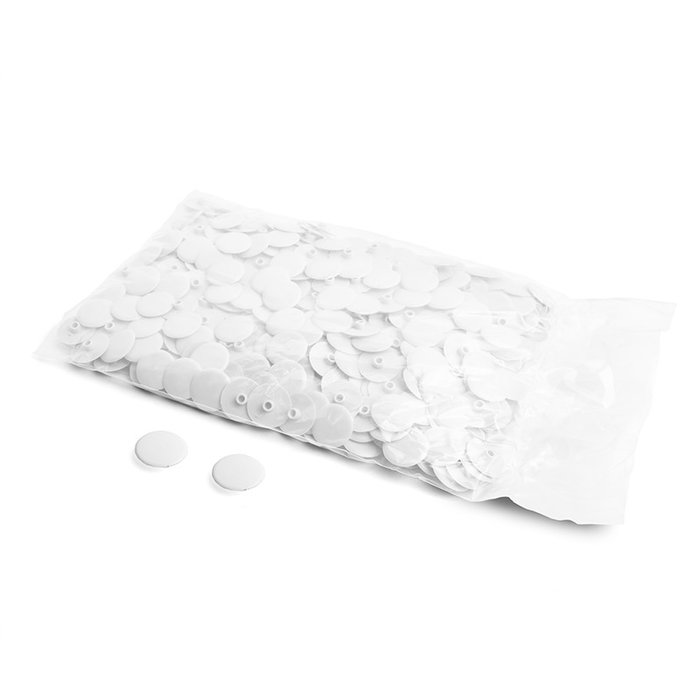 HERRAJES ALK Tapón embellecedor GOZO de plástico Ø17 mm, Blanco, Bolsa de 500 unidades HERRAJES ALK Tapón embellecedor GOZO de plástico Ø17 mm, Blanco, Bolsa de 500 unidades