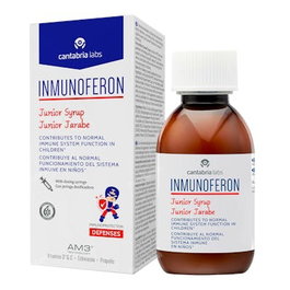 Inmunoferon INMUNOFERON JUNIOR - Suplemento Dietético para el Sistema Inmunológico, Jarabe para Niños, Sabor Naranja, 150 ml