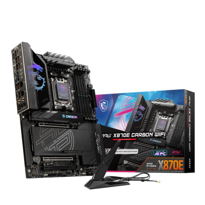 MSI MPG X870E CARBON WIFI ATX con socket AM5 y DDR5 MSI MPG X870E CARBON WIFI ATX con socket AM5 y DDR5