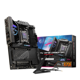 MSI Placa Base MPG X870E Carbon WiFi AMD AM5 X870 4DDR5 LAN 5G WiFi 7 BT 5.4 ATX 911-7E49-014