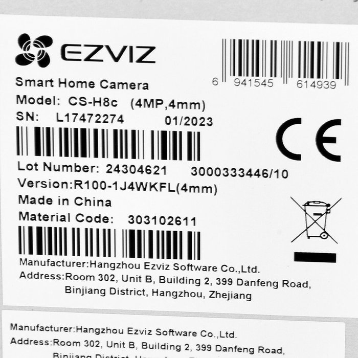EZVIZ H8c Cámara de Seguridad IP Esférica para Interior y Exterior