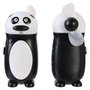 Jeux 2 momes Ventilador Infantil Animal Portátil (Vaca, Panda, Cerdo, Tigre, Pato, Mono) con Correa y Hélice Blanda - Funciona con Pilas AA