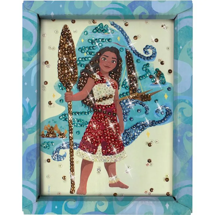 Lansay Kit de Manualidades Creativas Colección de Lentejuelas Vaiana, LAN3181860203330, Para Niños de 7 Años en Adelante Lansay Kit de Manualidades Creativas Colección de Lentejuelas Vaiana, LAN3181860203330, Para Niños de 7 Años en Adelante