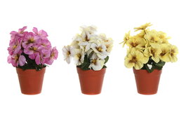 DKD Home Decor Planta Poliéster Flor Mariposa Surtida 15x15x20 cm