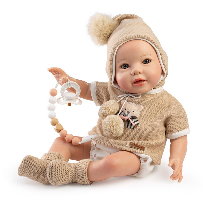 Muñecas Guca Muñeco Reborn Milán 10291 42 Cm Cuerpo Tela Extremidades Goma Español