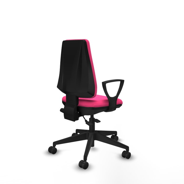 PIQUERAS Y CRESPO Silla de oficina Elche, Similpiel Rosa, Mecanismo Asincro, Brazos Fijos PIQUERAS Y CRESPO Silla de oficina Elche, Similpiel Rosa, Mecanismo Asincro, Brazos Fijos