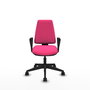 PIQUERAS Y CRESPO Silla de oficina Elche, Similpiel Rosa, Mecanismo Asincro, Brazos Fijos