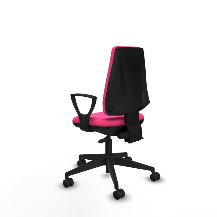 PIQUERAS Y CRESPO Silla de oficina Elche, Similpiel Rosa, Mecanismo Asincro, Brazos Fijos PIQUERAS Y CRESPO Silla de oficina Elche, Similpiel Rosa, Mecanismo Asincro, Brazos Fijos