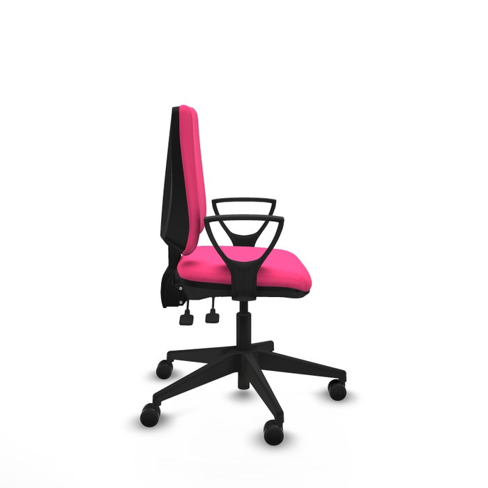 PIQUERAS Y CRESPO Silla de oficina Elche, Similpiel Rosa, Mecanismo Asincro, Brazos Fijos PIQUERAS Y CRESPO Silla de oficina Elche, Similpiel Rosa, Mecanismo Asincro, Brazos Fijos
