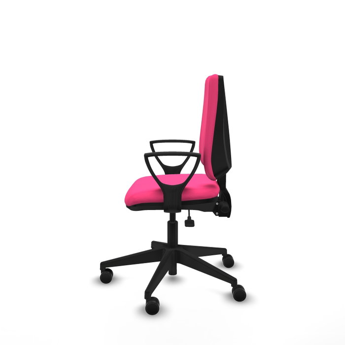 PIQUERAS Y CRESPO Silla de oficina Elche, Similpiel Rosa, Mecanismo Asincro, Brazos Fijos PIQUERAS Y CRESPO Silla de oficina Elche, Similpiel Rosa, Mecanismo Asincro, Brazos Fijos