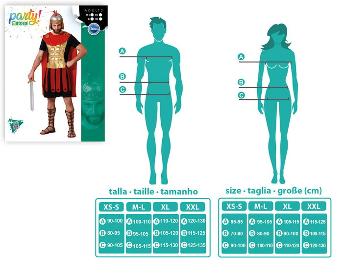 Disfraz Hombre Legionario Romano Adulto XL Historia