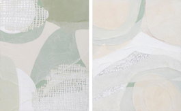 Lienzo Home ESPRIT Pino Lienzo 80 x 4 x 100 cm 80 x 3,8 x 100 cm