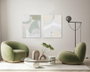 DKD Home Decor Cuadro Lienzo Pino Abstracto Pack de 2
