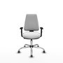 PIQUERAS Y CRESPO Silla de oficina Elche Blanca con Brazos 1D