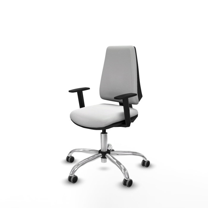 PIQUERAS Y CRESPO Silla de oficina Elche Blanca con Brazos 1D PIQUERAS Y CRESPO Silla de oficina Elche Blanca con Brazos 1D