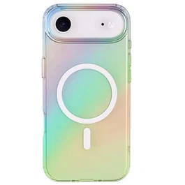 BBC Funda MagSafe Compatible con iPhone, Carcasa Semitransparente Iridiscente