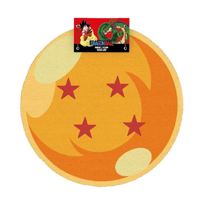 SD Toys Felpudo Redondo Dragon Ball Bola de 4 Estrellas 50x50 cm Fibra de Coco SD Toys Felpudo Redondo Dragon Ball Bola de 4 Estrellas 50x50 cm Fibra de Coco