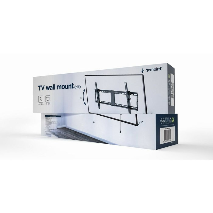 Gembird Soporte de pared para pantallas LCD 43-90 pulgadas, 70 kg
