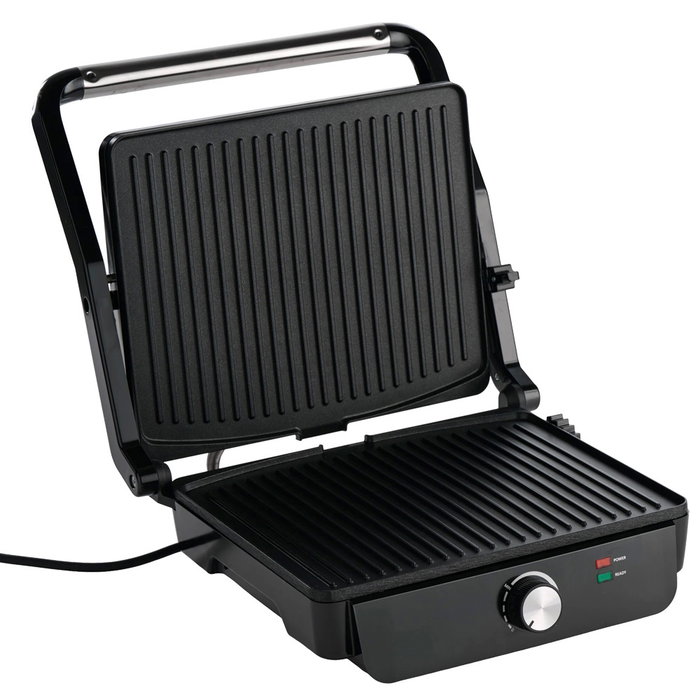 Day Sandwichera Plancha 2000W, Superficie Antiadherente 29x24.5 cm Cuadrada, Control de Temperatura Ajustable y Bandeja de Goteo Day Sandwichera Plancha 2000W, Superficie Antiadherente 29x24.5 cm Cuadrada, Control de Temperatura Ajustable y Bandeja de Goteo