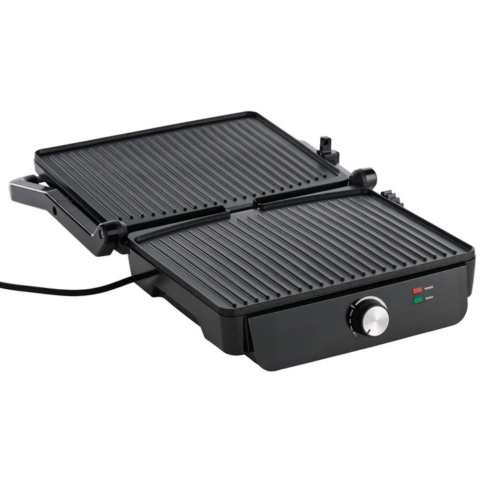 Day Sandwichera Plancha 2000W, Superficie Antiadherente 29x24.5 cm Cuadrada, Control de Temperatura Ajustable y Bandeja de Goteo Day Sandwichera Plancha 2000W, Superficie Antiadherente 29x24.5 cm Cuadrada, Control de Temperatura Ajustable y Bandeja de Goteo