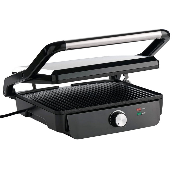 Day Sandwichera Plancha 2000W, Superficie Antiadherente 29x24.5 cm Cuadrada, Control de Temperatura Ajustable y Bandeja de Goteo Day Sandwichera Plancha 2000W, Superficie Antiadherente 29x24.5 cm Cuadrada, Control de Temperatura Ajustable y Bandeja de Goteo