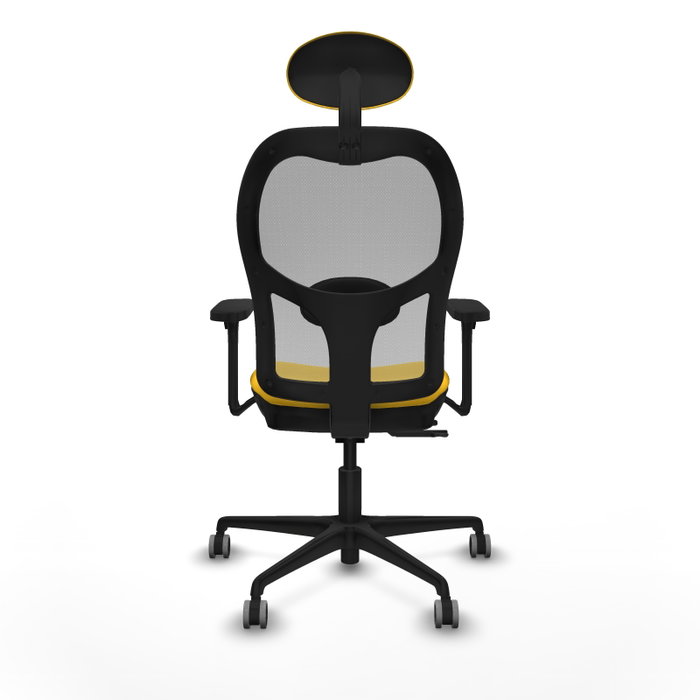 PIQUERAS Y CRESPO Silla de oficina Jorquera con mecanismo Sincro/Traslack Amarillo y Gris PIQUERAS Y CRESPO Silla de oficina Jorquera con mecanismo Sincro/Traslack Amarillo y Gris