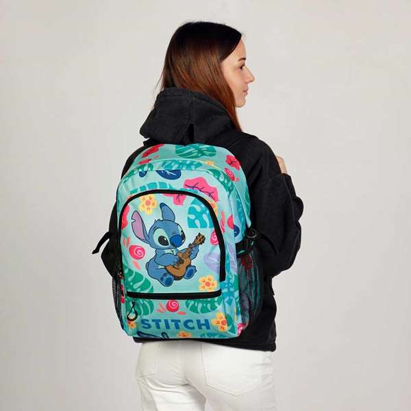 Karactermania Mochila Fight Fan 2.2 Lilo y Stitch Guitar Verde 31 x18 x44 cm Ripstop