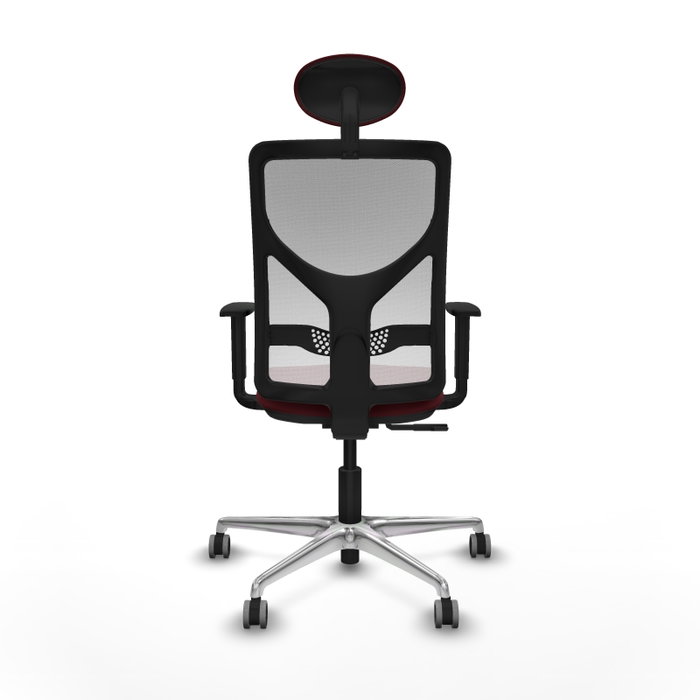 PIQUERAS Y CRESPO Silla de oficina Motilla con mecanismo Sincro, Granate y Blanco PIQUERAS Y CRESPO Silla de oficina Motilla con mecanismo Sincro, Granate y Blanco