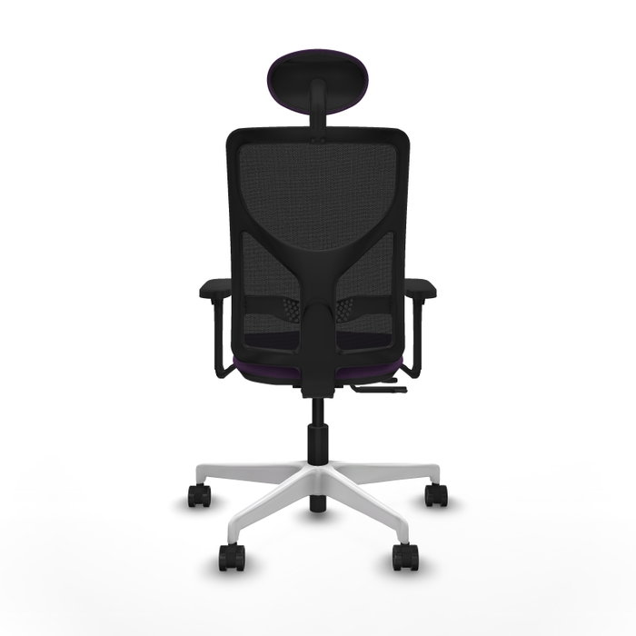PIQUERAS Y CRESPO Silla de oficina Motilla con mecanismo Sincro/Traslack, Morado y Negro