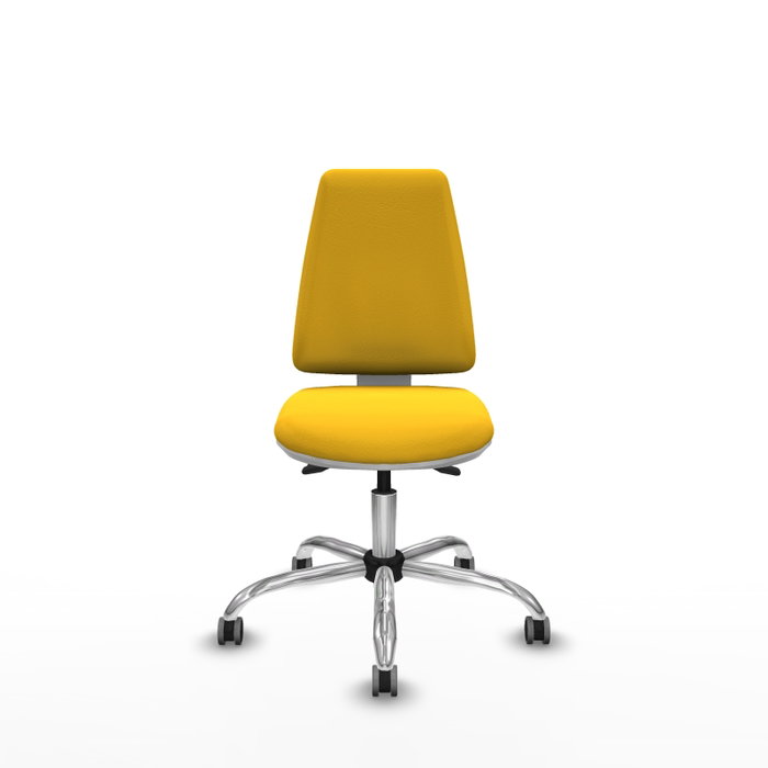 PIQUERAS Y CRESPO Silla de oficina Elche Amarillo con mecanismo Asincro