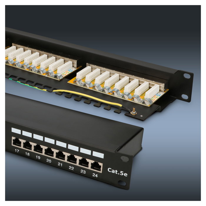 Extralink Patchpanel CAT5E STP V2 24 Puertos EX.9823 Extralink Patchpanel CAT5E STP V2 24 Puertos EX.9823